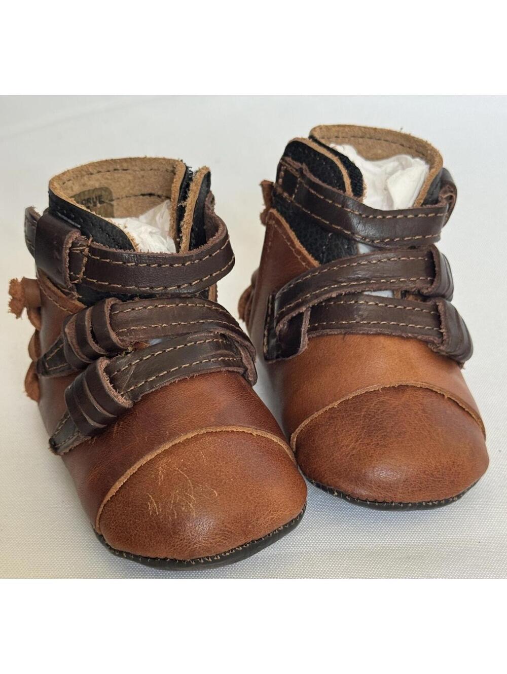 Freebird Baby BABY CRUE COGNAC SIZE 0 (0- 3 MONTHS) NEW